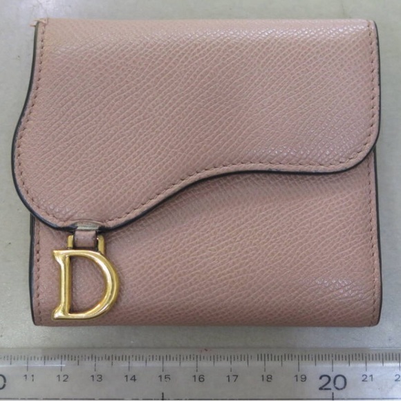 Dior Saddle Grained Calfskin Card Holder Wallet - Picture 2 of 7